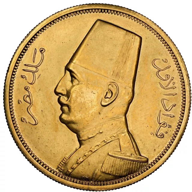 EGYPT GOLD 1929 500P Piastres NGC  proof Fuad AH 1351