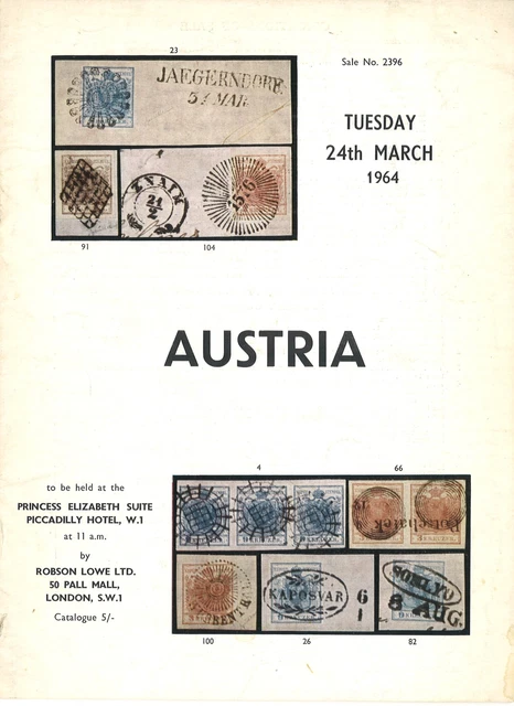 1964 Robson Lowe Auction: Austria / Austria