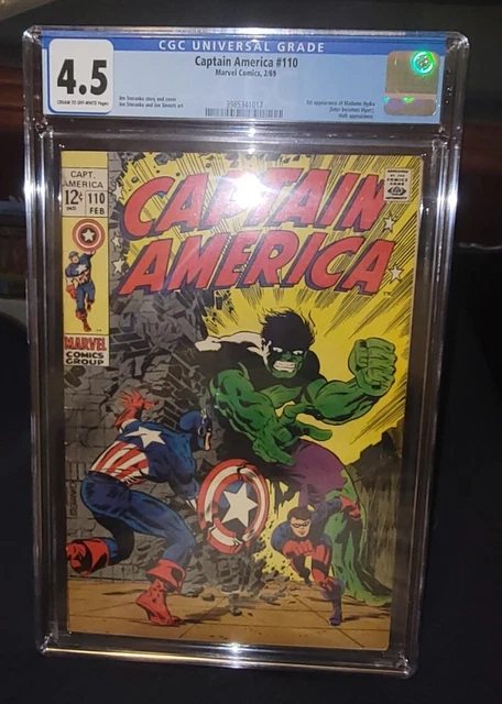 Captain America #110 CGC 4.5 (1969) 1st Appearance Hydra * Key App * J. Steranko