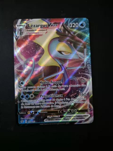 Carte Pokemon LEZARGUS 050/192 Vmax Full Art Epée et Bouclier 2 EB02 FR NEUF