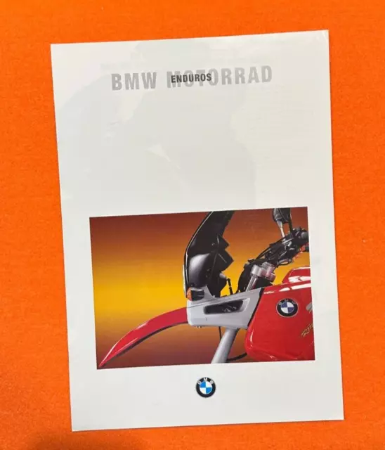 BMW Motorrad  "ENDUROS" mit R 80 100 GS PD ... Prospekt Brochure 1993  - RAR