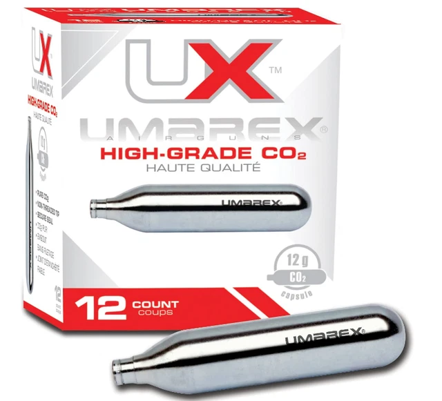 Umarex High-Grade CO2 Cartridges for Pellet Gunss, BB Gunss and Airsoft Gunss