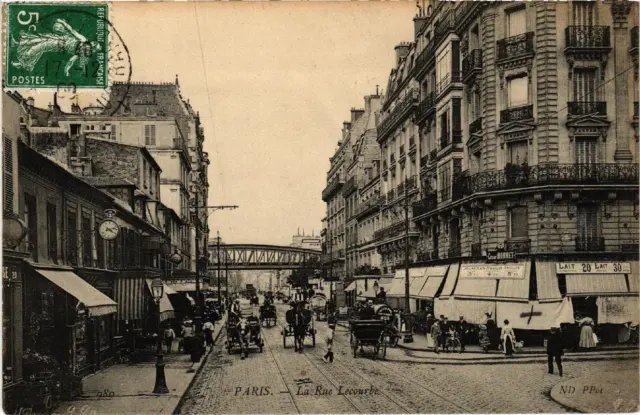 CPA PARIS 15e La rue Lecourbe (536053)
