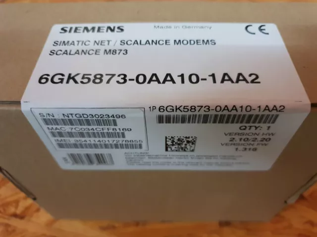 Modem Scalance 6GK5 873-0AA10-1AA2 - M873 - 6GK5873-0AA10-1AA2