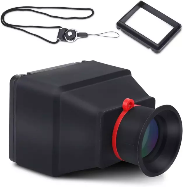 LCD Viewfinder, 3.2inch 3X Camera Viewfinder Foldable Camera Screen Sunshade for