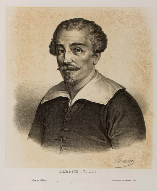 A. MAURIN (1793-1860), Porträt F. Albani (1578-1660), um 1830, Lithographie