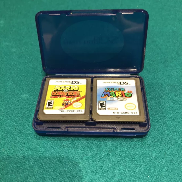 Lot Of Nintendo DS Games With Carrying Case Super Mario 64 DS DK