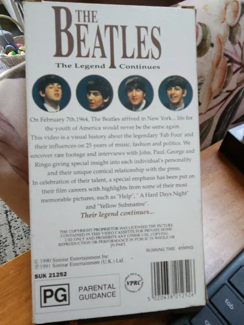 The Beatles: The Legend Continues - VHS - 1991 2