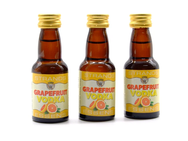 3 x pomelo 25 ml - esencia para alcohol, esencia de vodka, esencia aromatizante