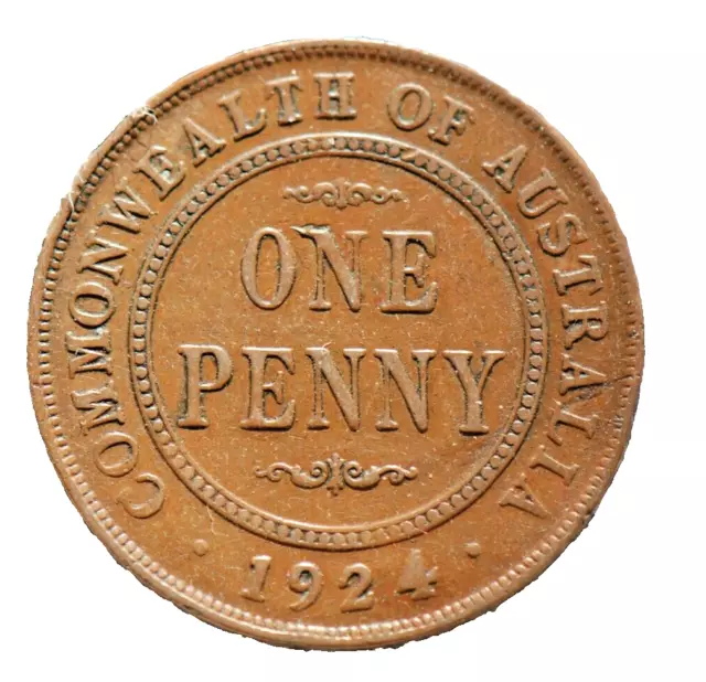 1924 Penny--Filled Four Variety--George V--No Reserve