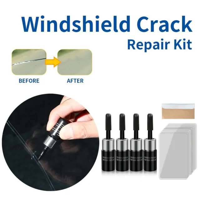 4Pack Automotive Glass Crack Repair Kit The Permanent Solution for Windshields