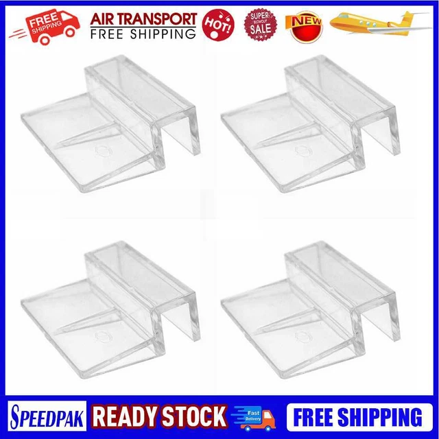 6mm 8mm 10mm 12mm 4pcs Acrylic Aquarium Glass Cover Fish Tank Lid Bracket Clip