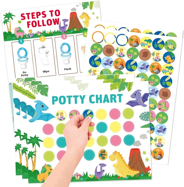 POTTY TRAINING REWARD Chart, Potty Training Chart for Toddlers Boys ...