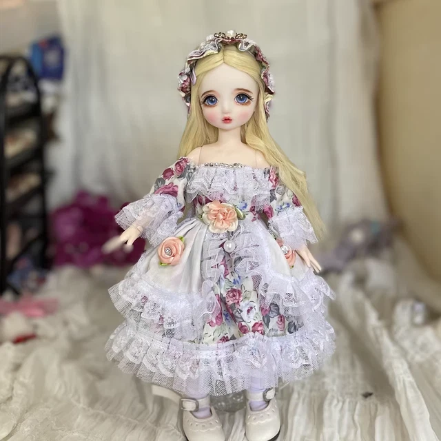 BJD Doll 1/6 + Outfits + Eyes + Face Makeup + Hair + Shoes Full Set Girls Toys