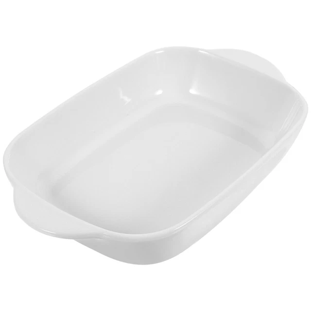 2 Pc Ceramic Baking Dish Bakeware Rice Cake Plate Frying Pan