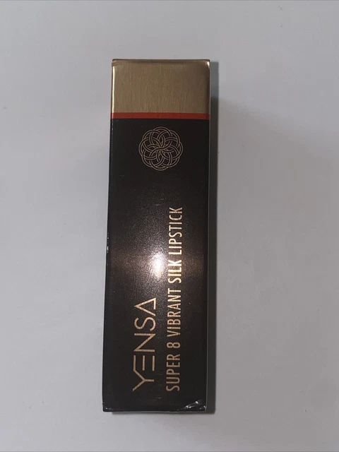 Yensa super 8 lápiz labial de seda vibrante en espíritu libre totalmente nuevo en caja rosa desnudo