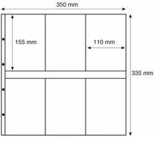 Leuchtturm Pochettes plastiques MAXIMUM, pour nouvelles Cartes Postales, format