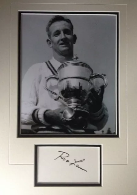 Rod Laver - Australian Tennis Legend - Excellent Signed Photo Display