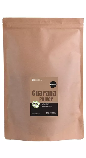 Wohltuer, Bio Guarana Pulver, 250g - Blitzversand