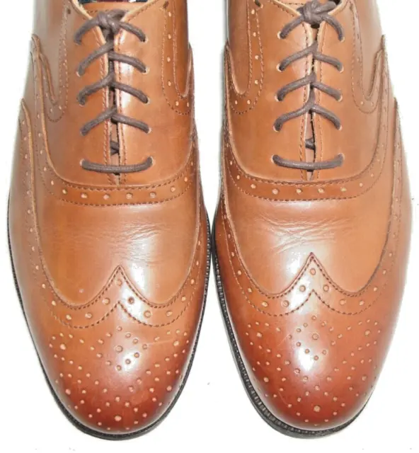 NWOB! Sz 9.5 M ROCKPORT Men's Shoes Wingtip Balmoral Oxfords Brown Leather