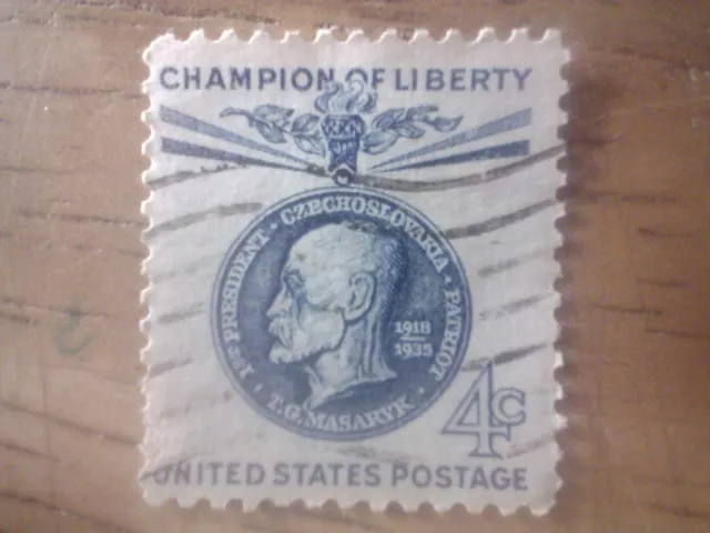 1960 4c Thomas G. Masaryk.  Champions of Liberty Series.