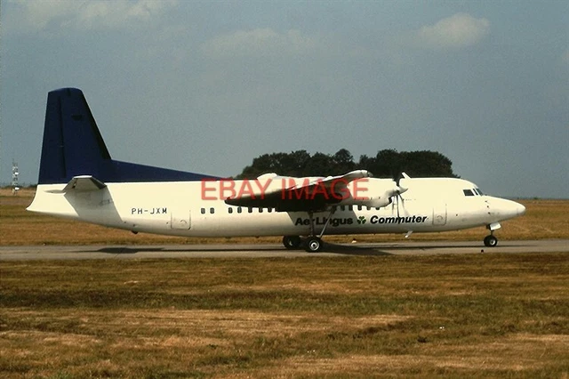 Photo  Ph-Jxm Fokker 50 Aer Lingus East Midlands 25-08-1995