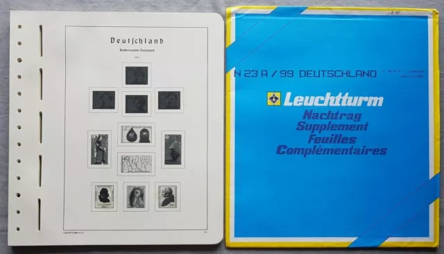 Leuchtturm Pre-printed Album Pages Frg Germany 1974-1999 Complete New No Bags 3