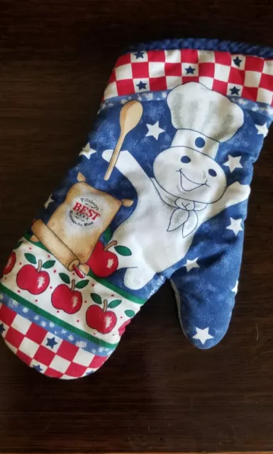 PILLSBURY Doughboy Poppin' Fresh Pillsbury Bake-Off Kitchen Oven Mitt...