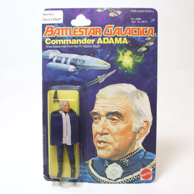 Vintage 1978 Battlestar Galactica Commander Adama Action Figure MOC