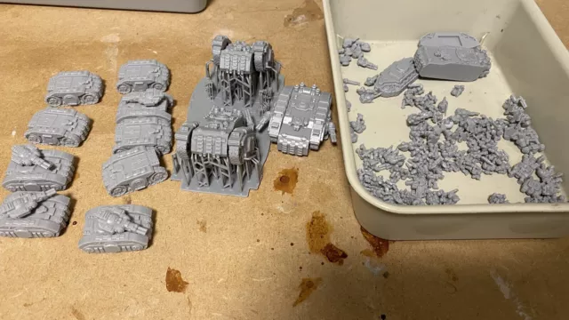 Epic 40k Scale Space Marine Proxies. Good For Legion Imperialis. Sold As Seconds