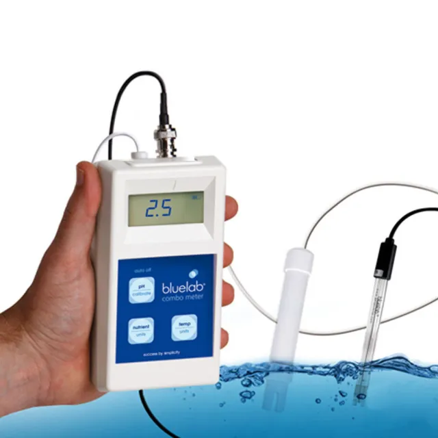 Bluelab Combo Meter - EC TDS | Conductivity | PH | Temperature | Battery Powered