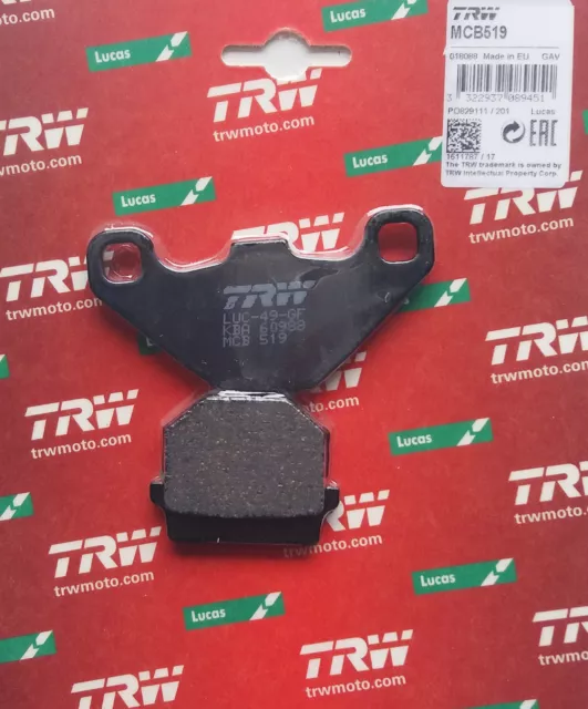 E-Ton VXL 250 300 Vector - TRW-Lucas Bremsbeläge brake pads MCB519