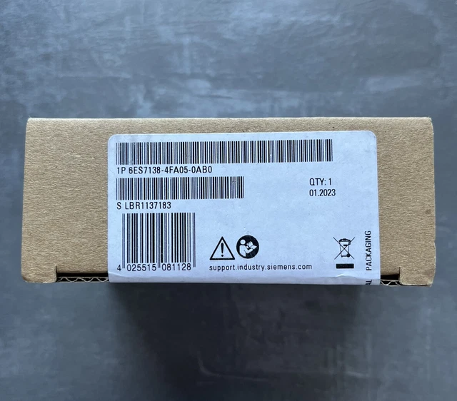Siemens 6ES7138-4FA05-0AB0 SIMATIC DP, ET200S 6ES7 138-4FA05-0AB0