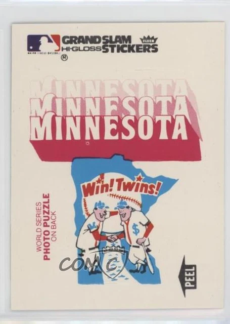 1978 Fleer Grand Slam Hi-Gloss Team Stickers Minnesota Twins #MIN.2