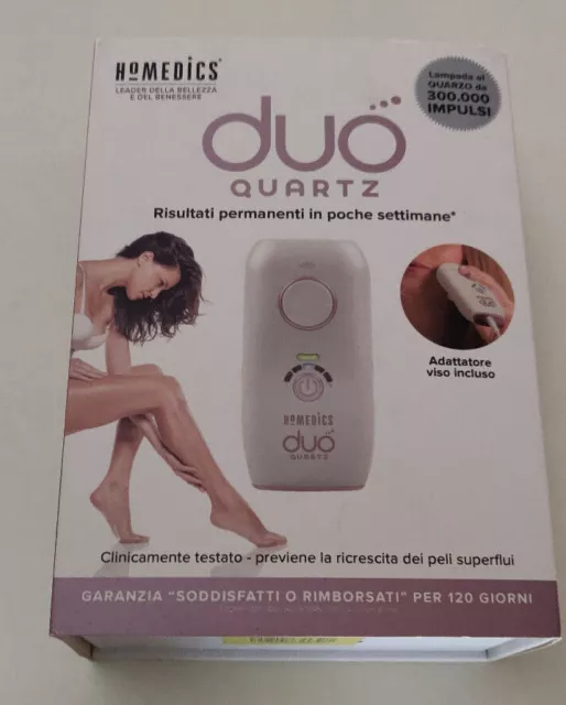 Depilazione Laser Duo Quartz 300000 Impulsi Homedics Funzione Viso 5