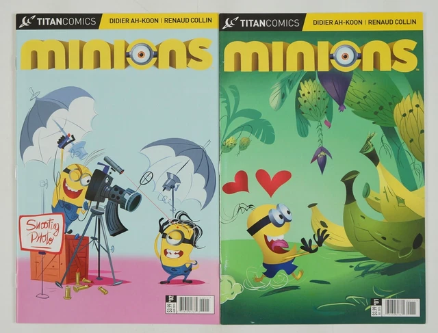 Minions #1-2 VF/NM complete series - Titan Comics - Despicable Me spinoff set