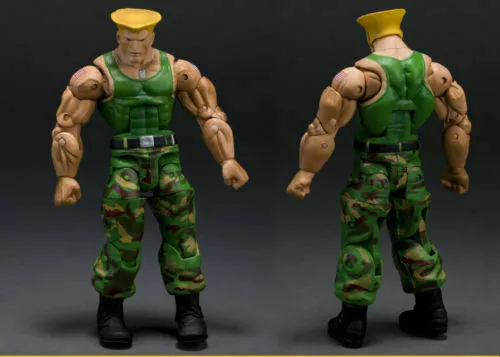 New Capcom Street Fighter IV Guile Action Figures Featuring Super Poseable Body 3
