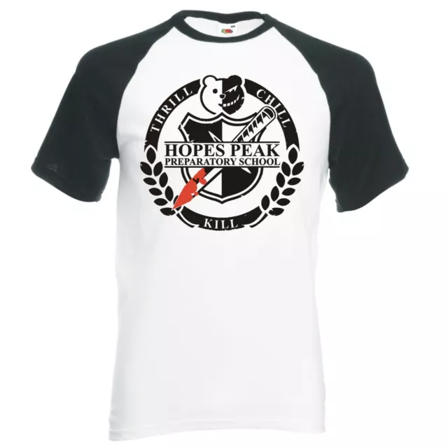 Inspirado Por Danganronpa" Hopes Pico Crest "Raglán Camiseta de Béisbol