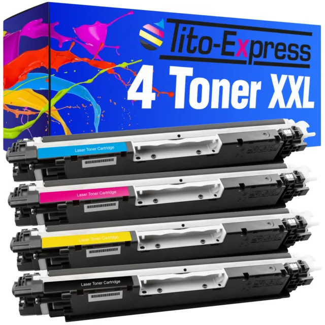 4 Toner XXL PlatinumSerie für HP Color LaserJet Pro 100 Color MFP M175A M175B M1