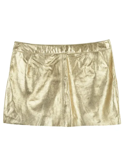 Bonpoint Gold Metallic Mini Skirt