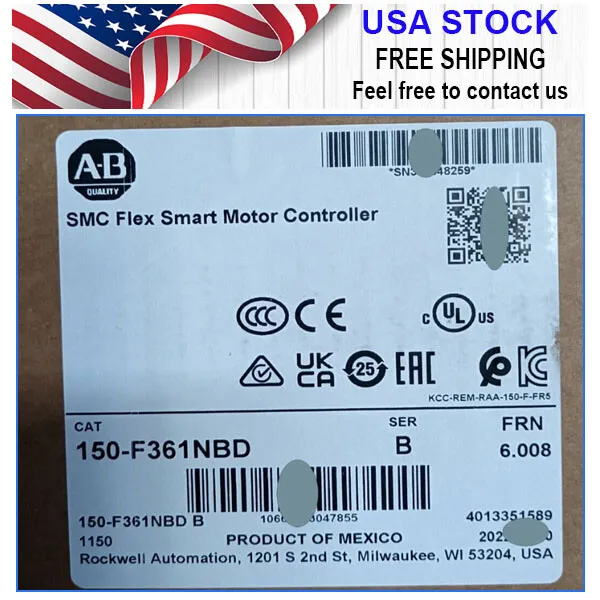 1Pc New Allen Bradley 150-F361Nbd Smart Motor Controller 150F361Nbd Free Ship Us