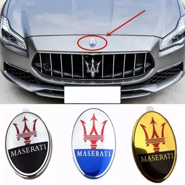 Per Maserati 1PCS Auto Hood Front Stemmi ed elementi ornamentali Grecale Ghibli