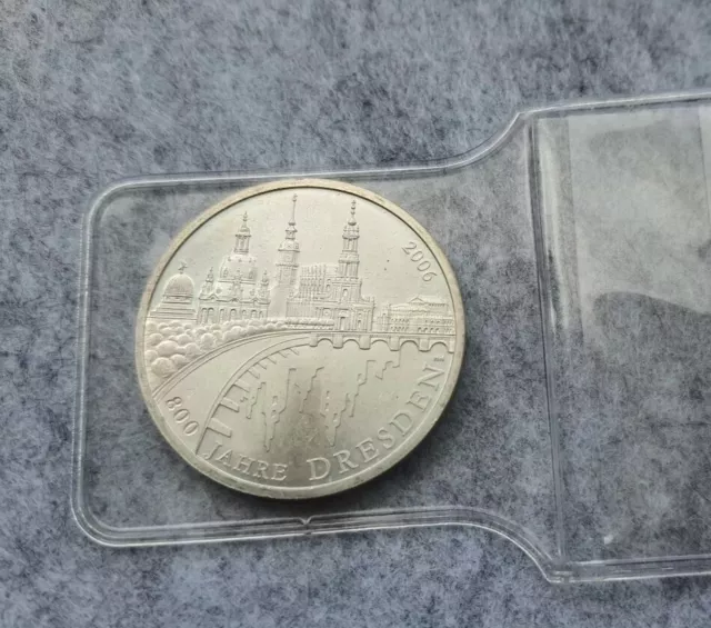 800 Jahre Dresden 10 Euro Silber Münze/A