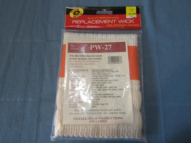 REPLACEMENT WICK for Kerosene Heaters PW-27 NEW! pick-a-wick Duraheat Dyna-Glo P