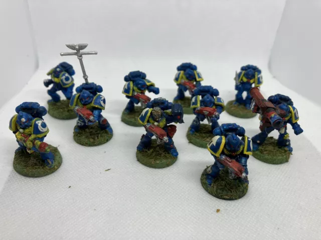 Warhammer 40K Space Marine Tactical Squad OOP Rot Trader Ära