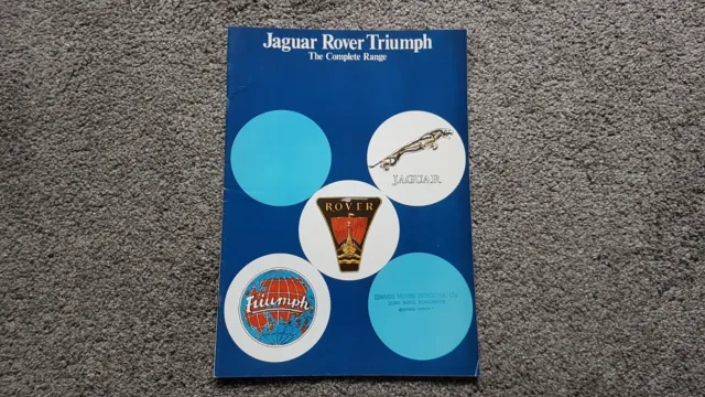 Jaguar Rover Triumph Range Sales Brochure 1978-