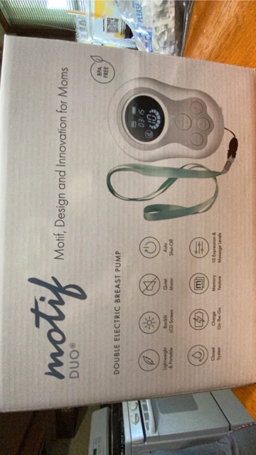 Motif Duo Double Electric Breast Pump With Handsfree bra plus 90 milk bags