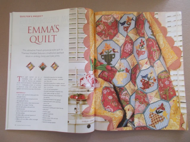 AUSTRALIAN PATCHWORK & Quilting Vol 14 #9~Bears~Picasso's Flowers~Daisy ...