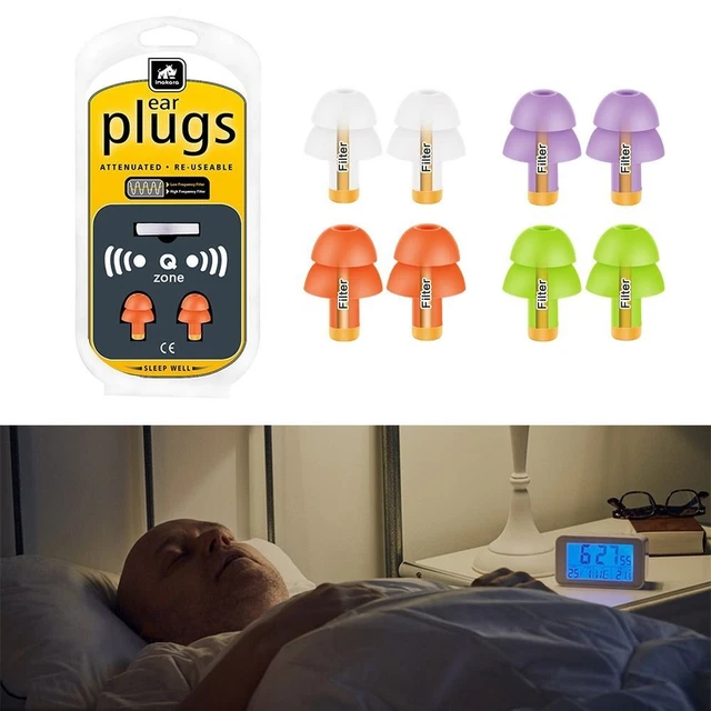 Silicone Filter Earplugs Sound Insulation Ear Protection  Unisex
