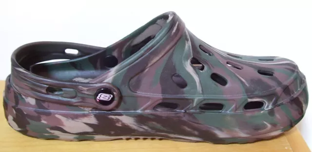 MEN'S SKECHERS FOAMIES Camo Slip On Clogs Shoes Sz 10 $32.50 - PicClick